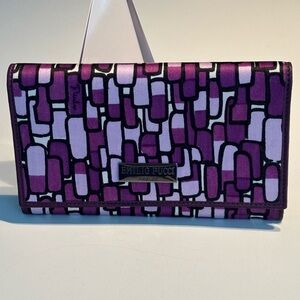 S O L D Emilio Pucci clutch wallet . Signed mega mod geometric cubist print